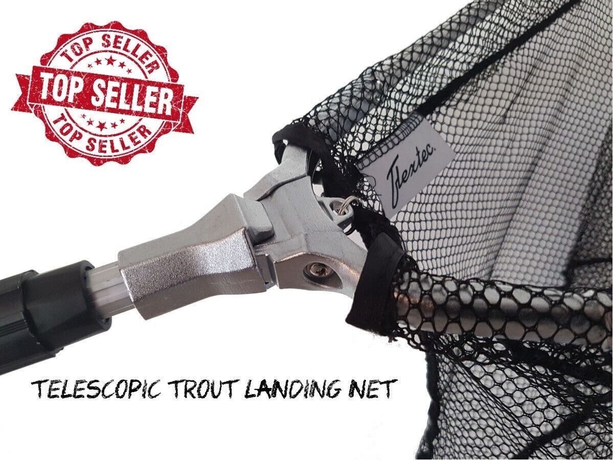 Fly fishing extending landing net extendable Extends to 180 cm