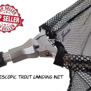 Fly fishing extending landing net extendable Extends to 180 cm